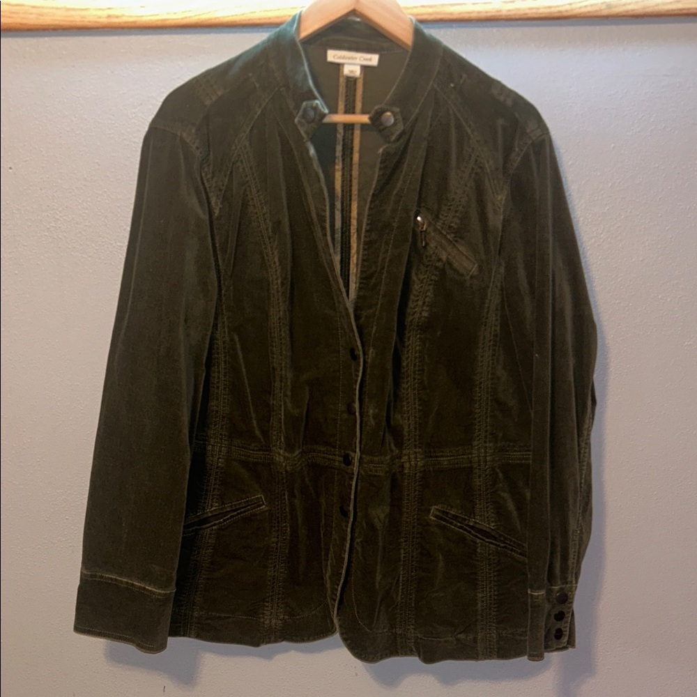 Coldwater Creek Olive Green Blazer